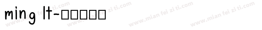 ming lt字体转换
